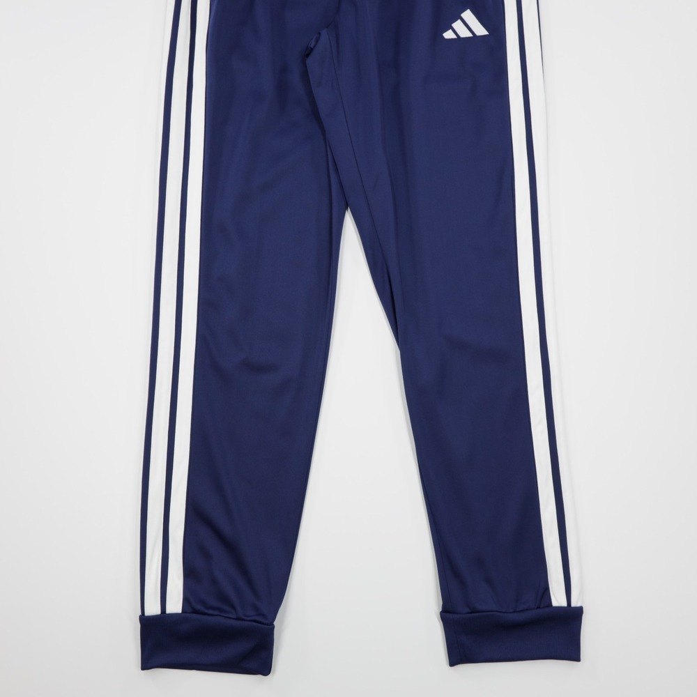 Adidas Men's 3 Stripes Tricot Regular Tapered Lightweight Track‎ Pants Blue M - Picture 4 of 13